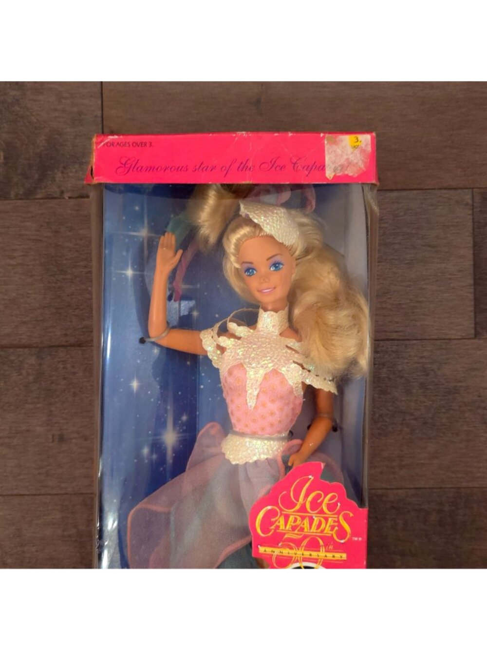 Barbie 50th Anniversary Ice Capades Doll Mattel 1989 NRFB Special Edition - Picture 2 of 7